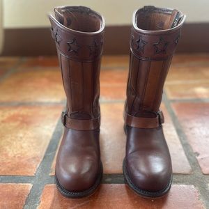 Size 8, 150th Anniversary Frye Americana boots SF/PF very gently used